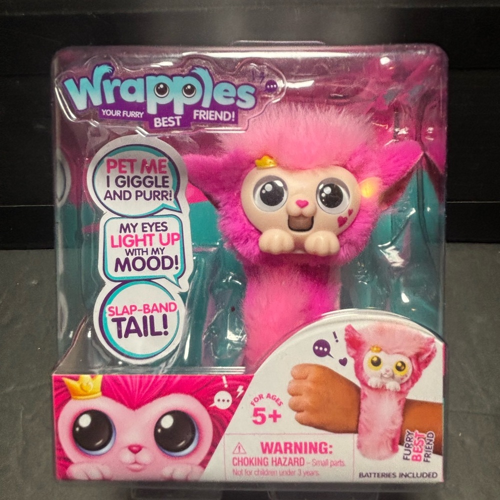 Wrapples Pink Princeza Slap-band Bracelet Little Live Pets Furry Friends New